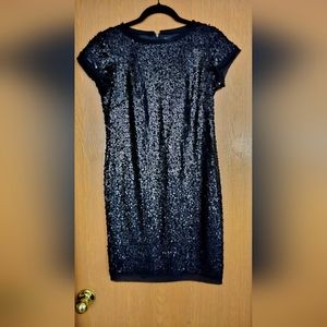 Black Sequins Dress